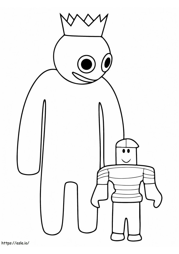Prietenii Curcubeului Roblox și Robot de colorat