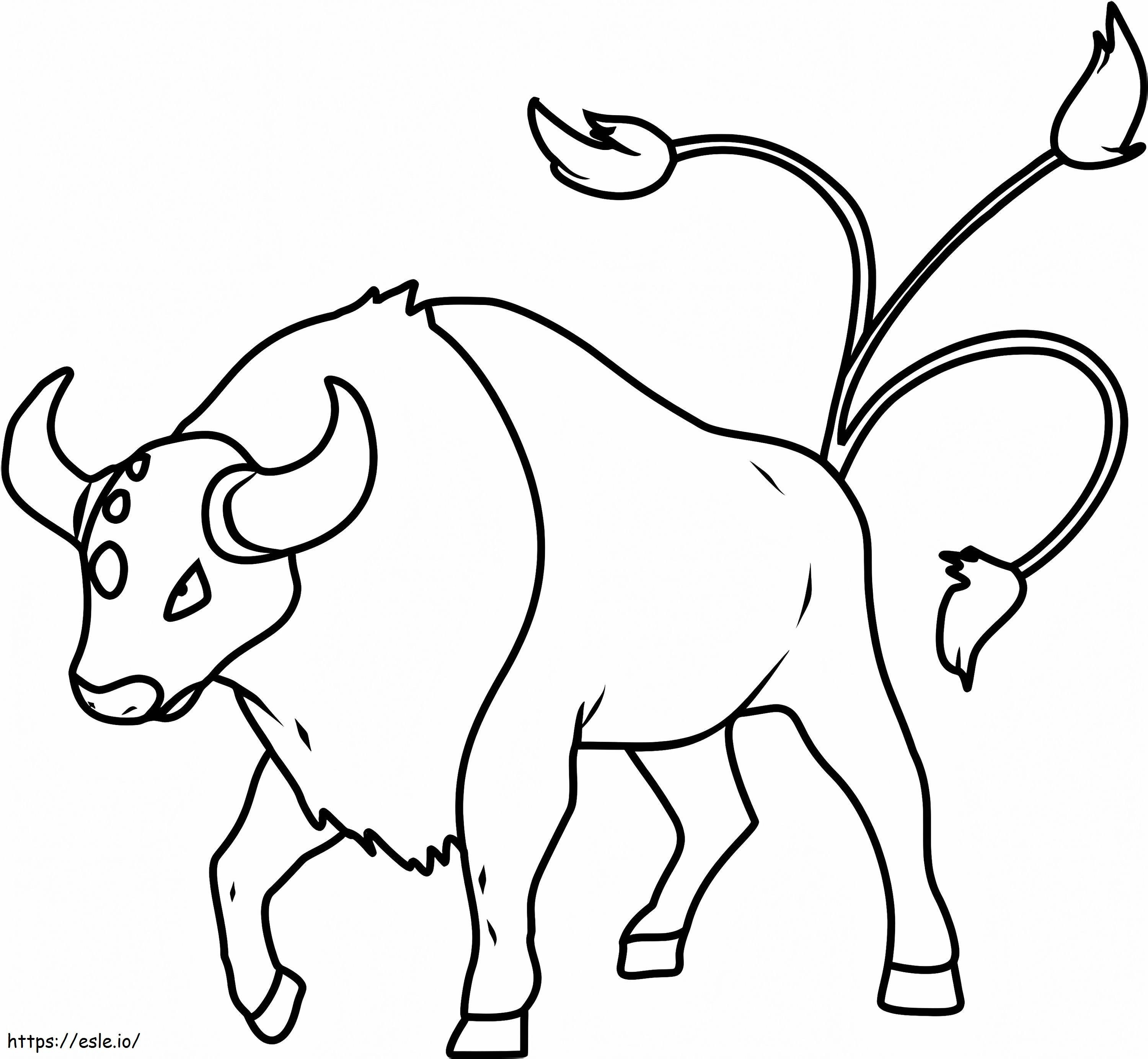 Bulls 2 coloring page