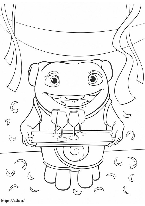 Happy Oh coloring page
