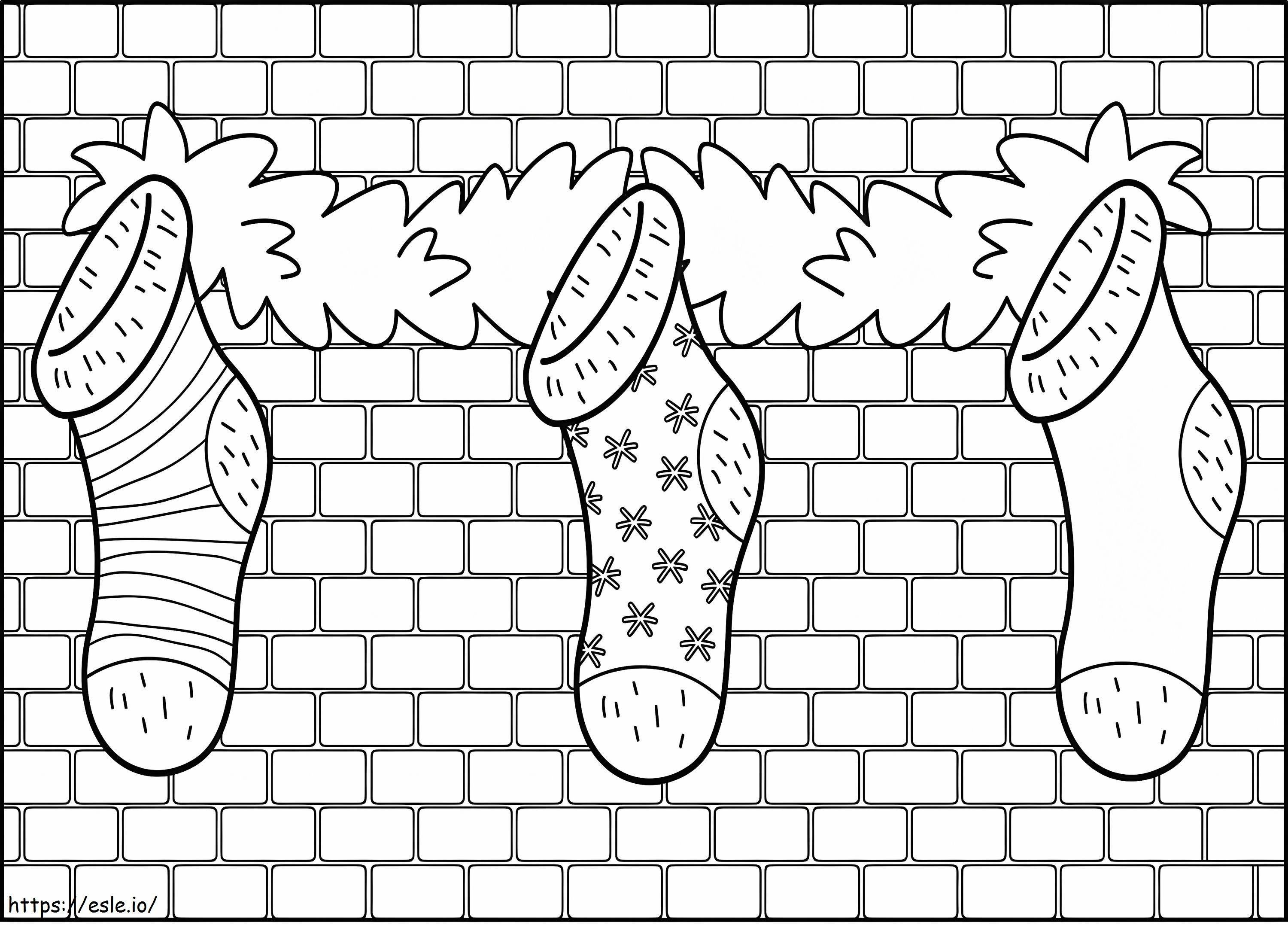 Christmas Stocking Free coloring page
