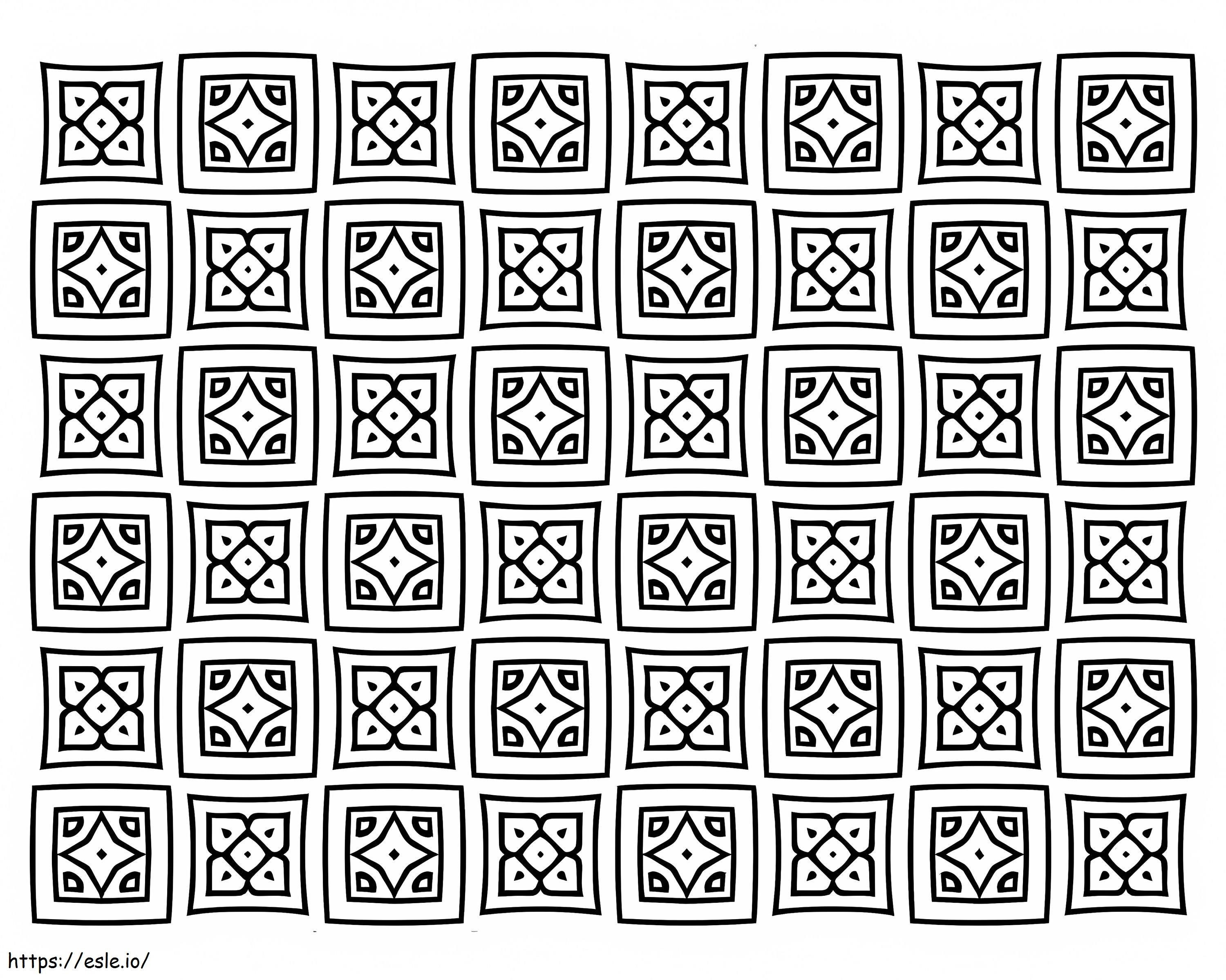 Kwadratowe wzory kołder kolorowanka