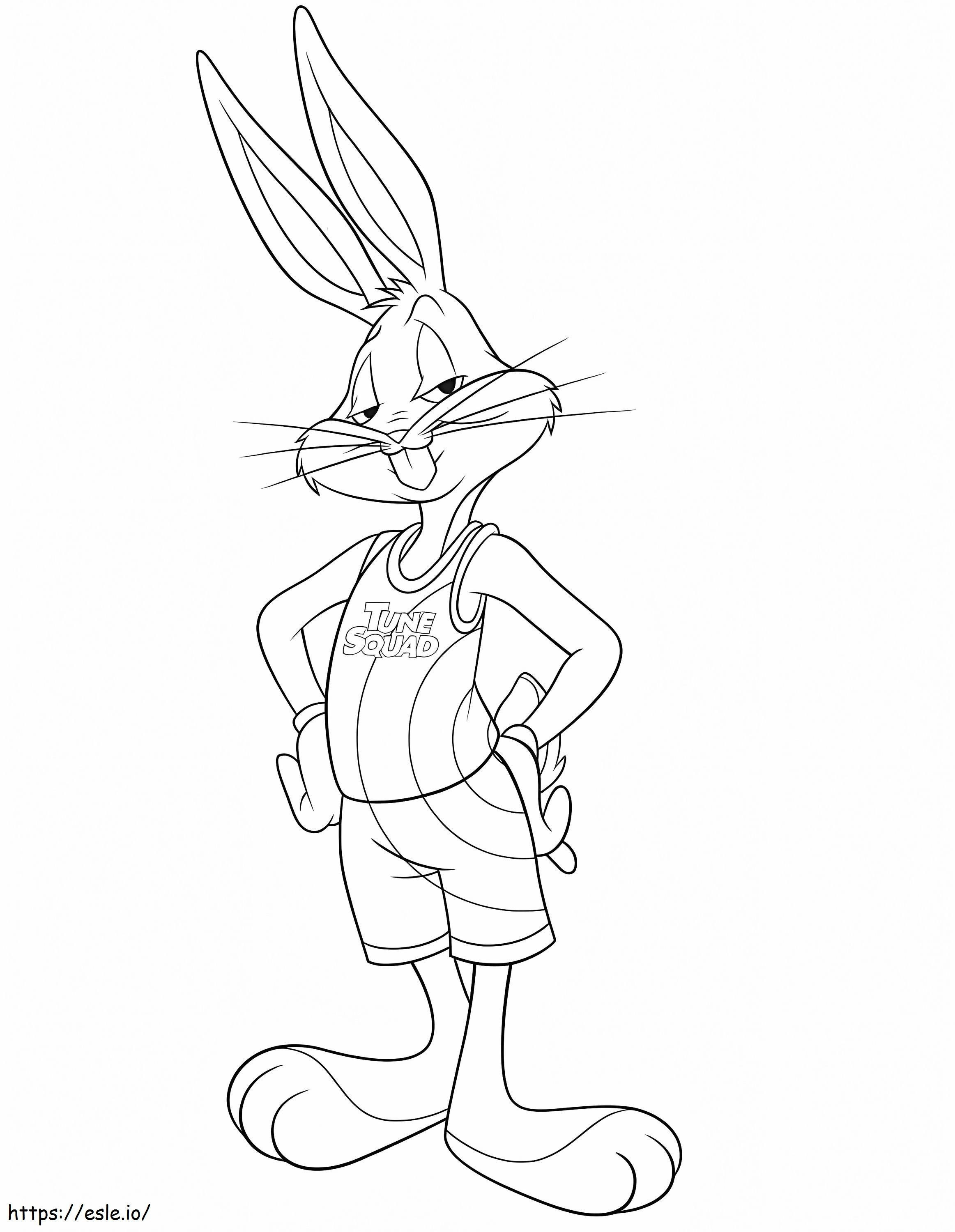 Coloriage Bugs Bunny Sencillo à imprimer dessin