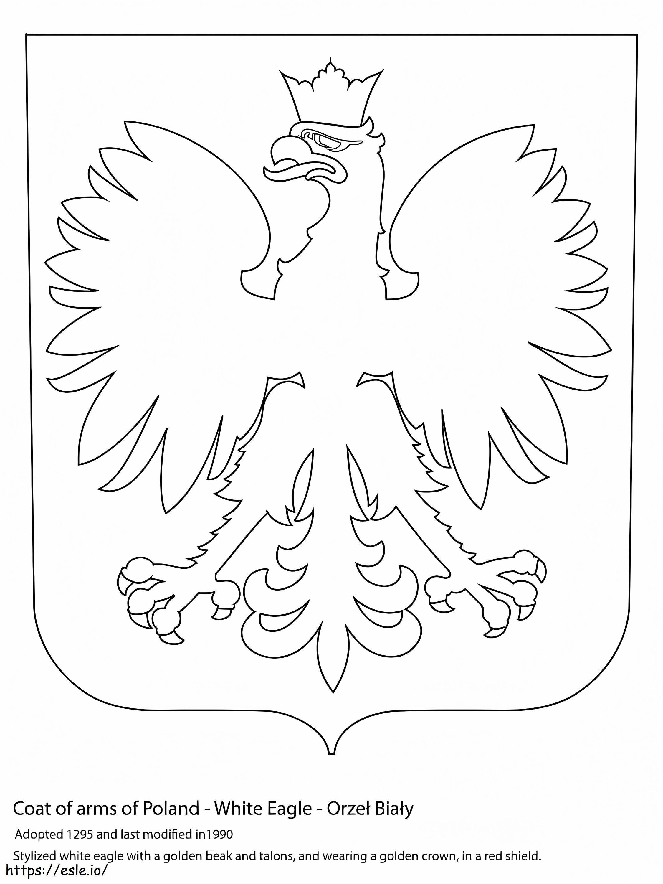 Coat Of Arms Of Poland coloring page