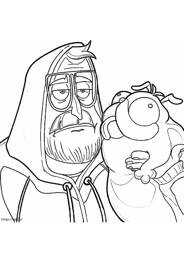 Rick And Monchi coloring page