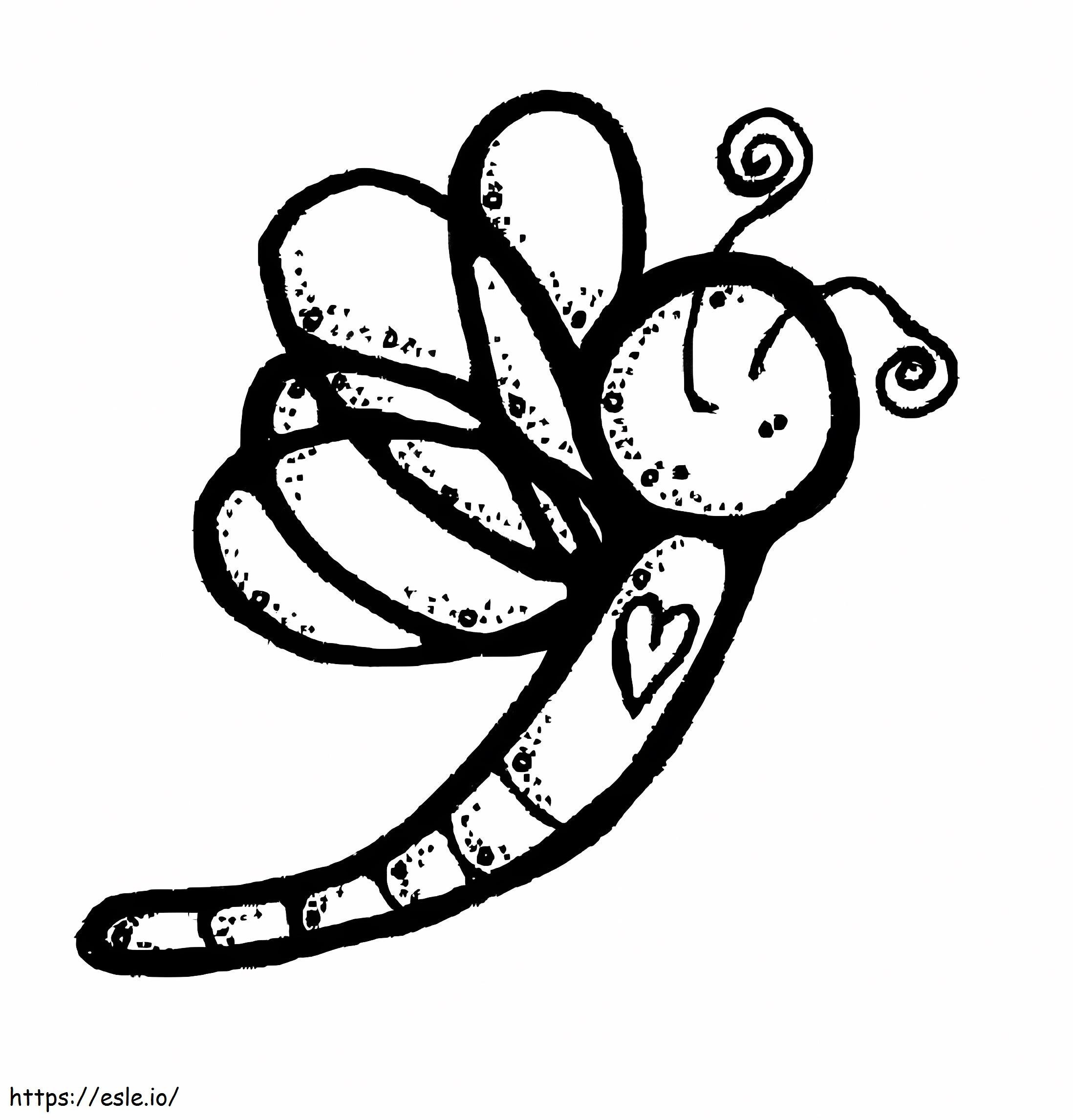 Dragonfly Melonheadz coloring page