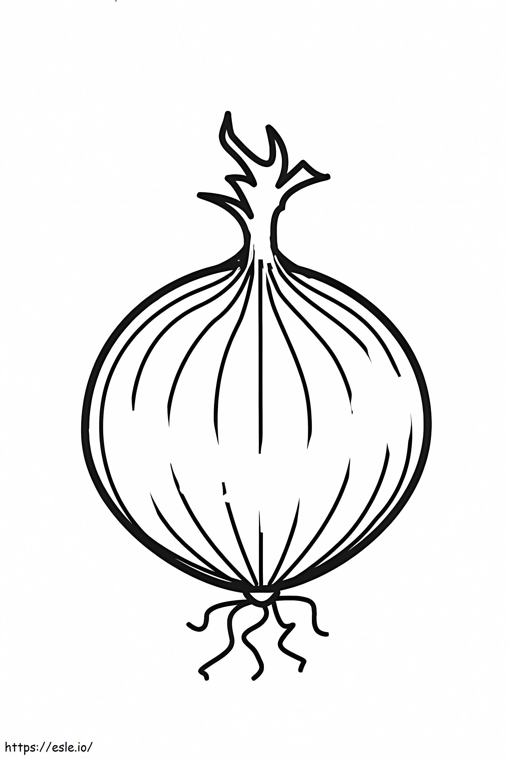 Nice Onion coloring page