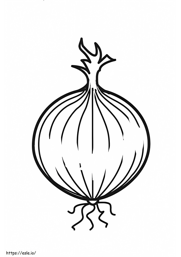 Nice Onion coloring page