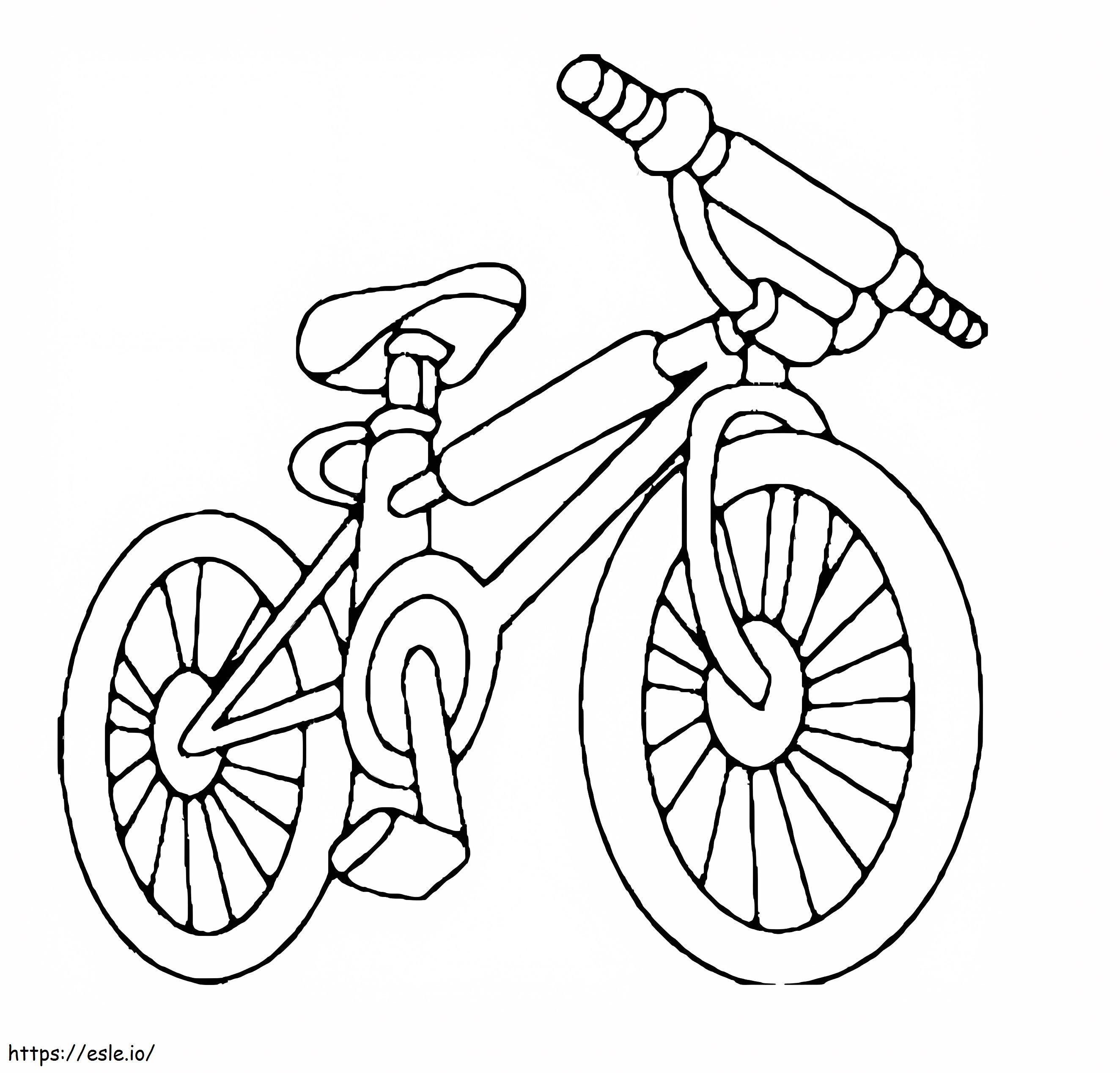 Coloriage Une bicyclette à imprimer dessin