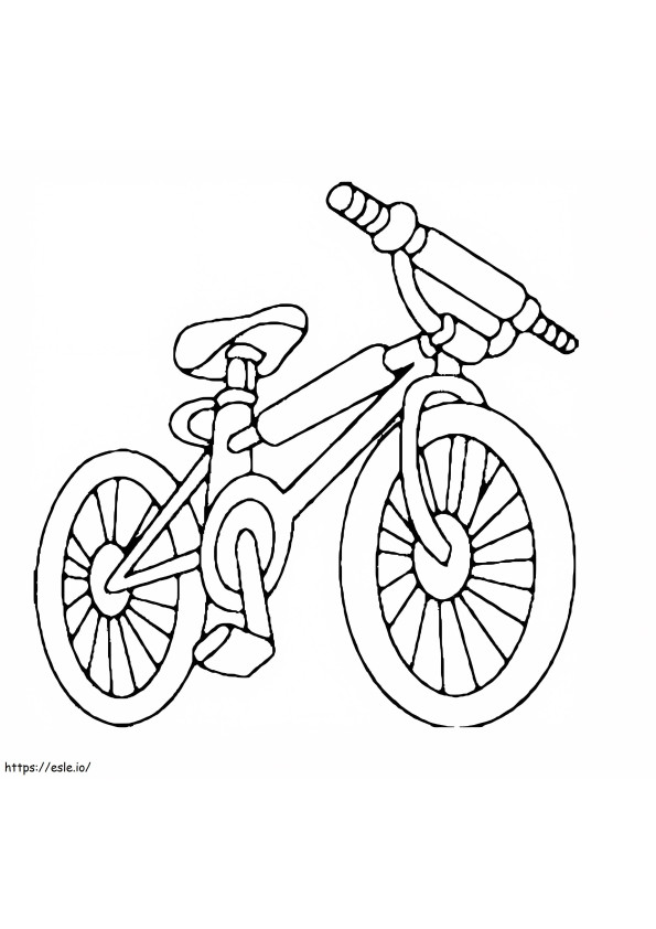 A Bicycle coloring page
