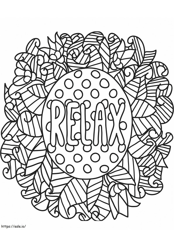 1565228344 Relax Doodle A4 coloring page