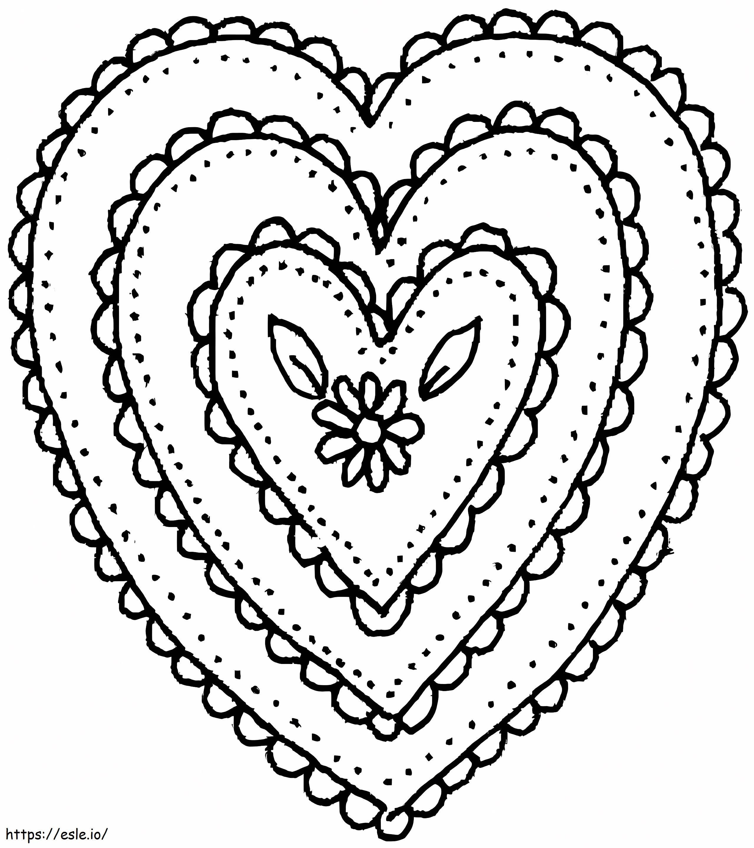 Amazing Hearts coloring page