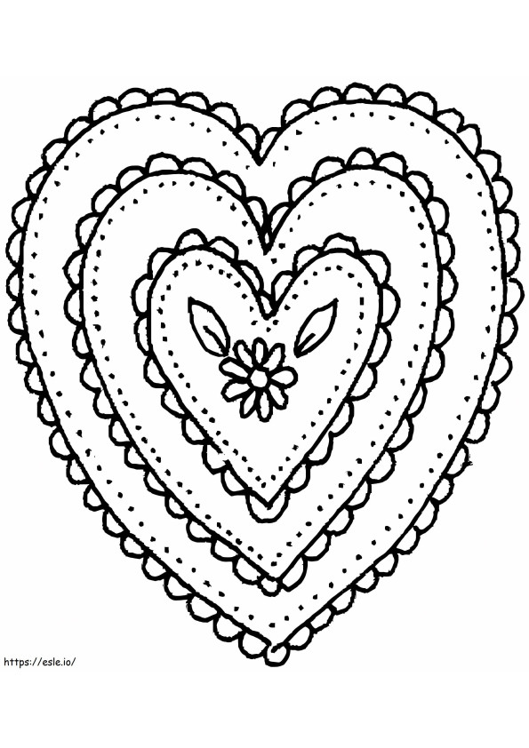 Amazing Hearts coloring page