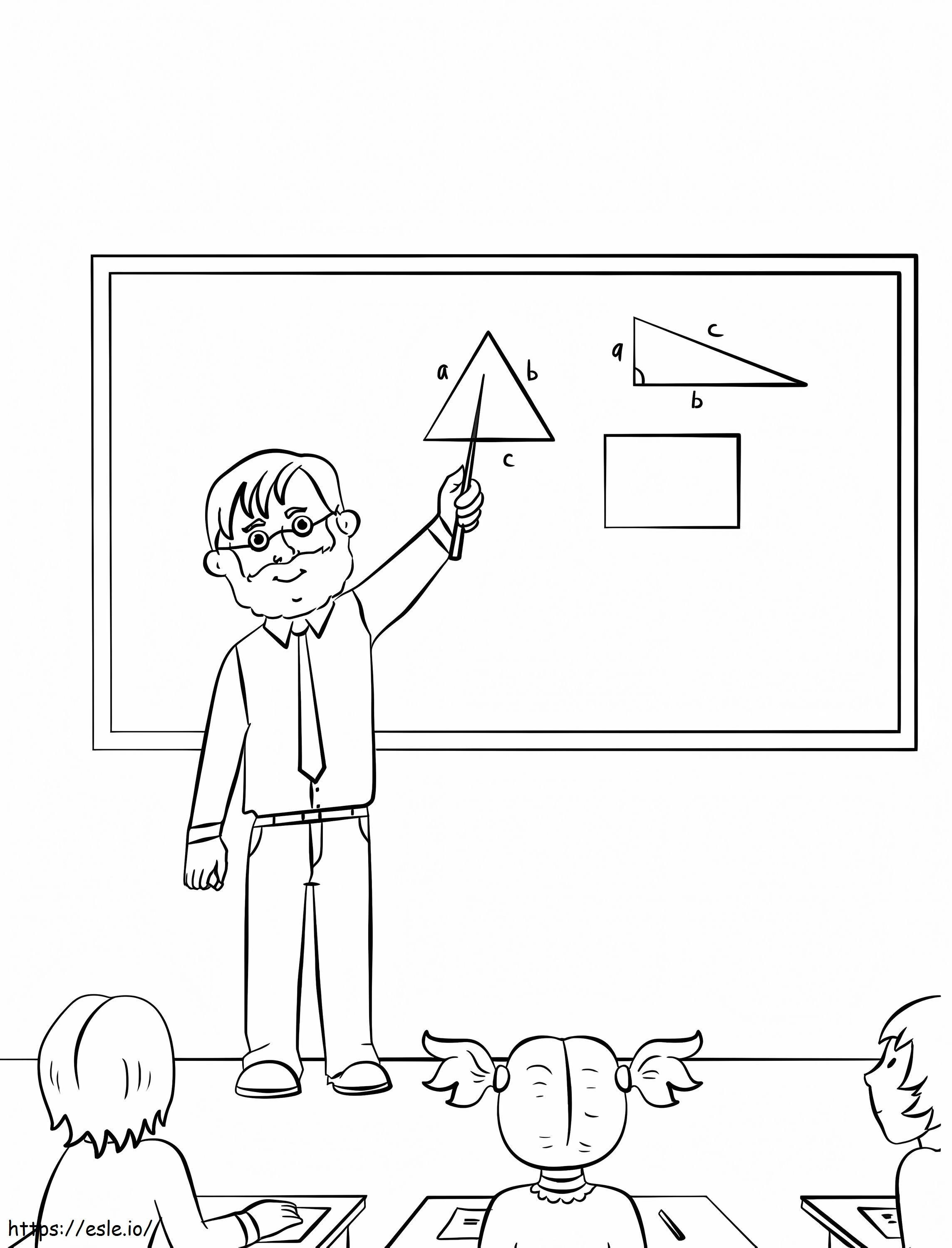 Male Teacher 1 coloring page