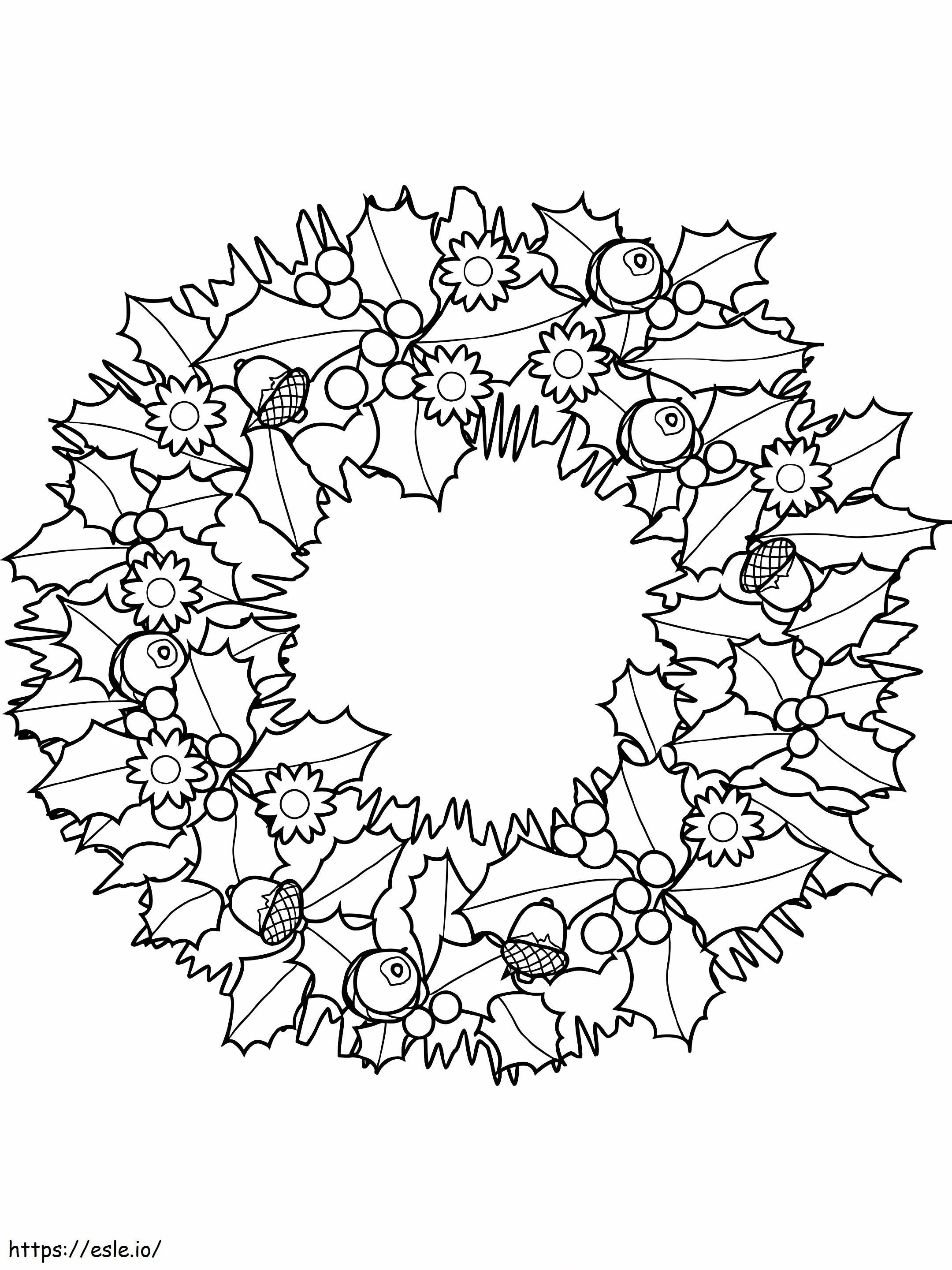 Wreath 2 coloring page