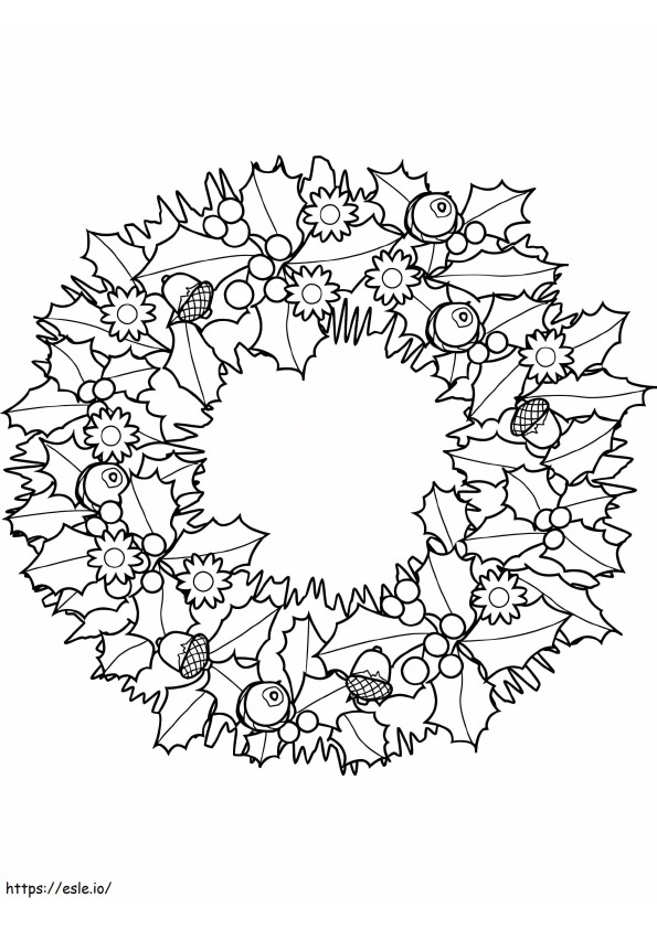 Wreath 2 coloring page