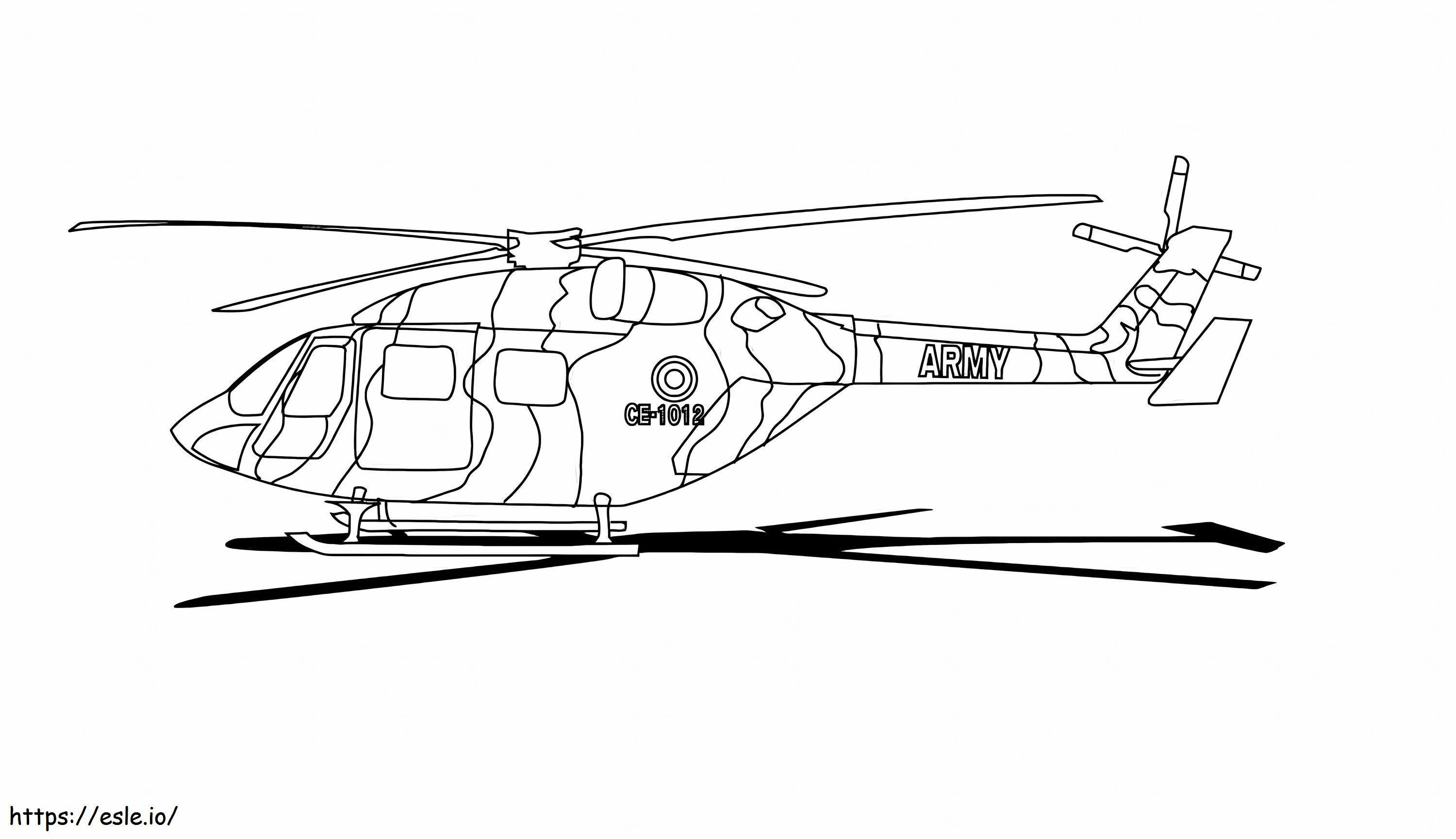 Heereshubschrauber CE 1012 ausmalbilder