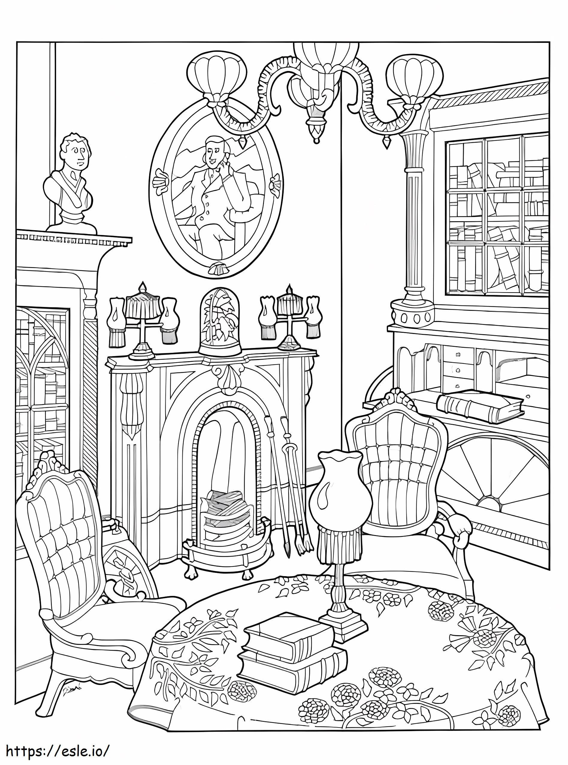 The Living Room Is For Adults coloring page