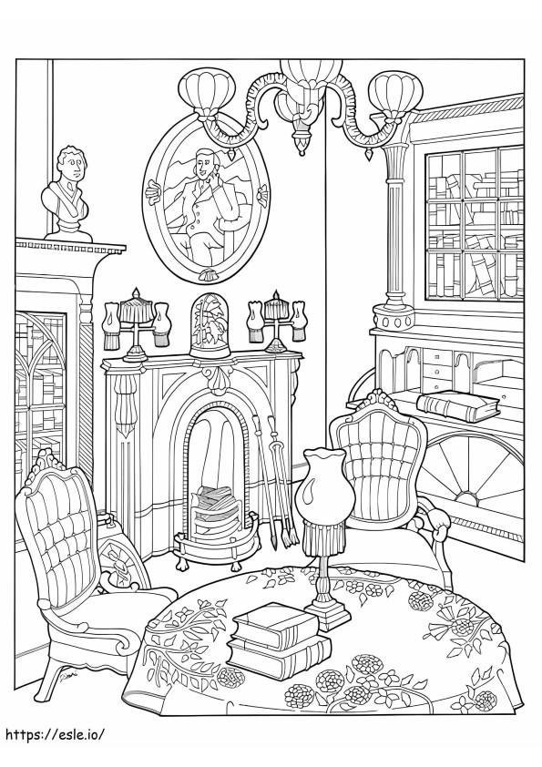 The Living Room Is For Adults coloring page