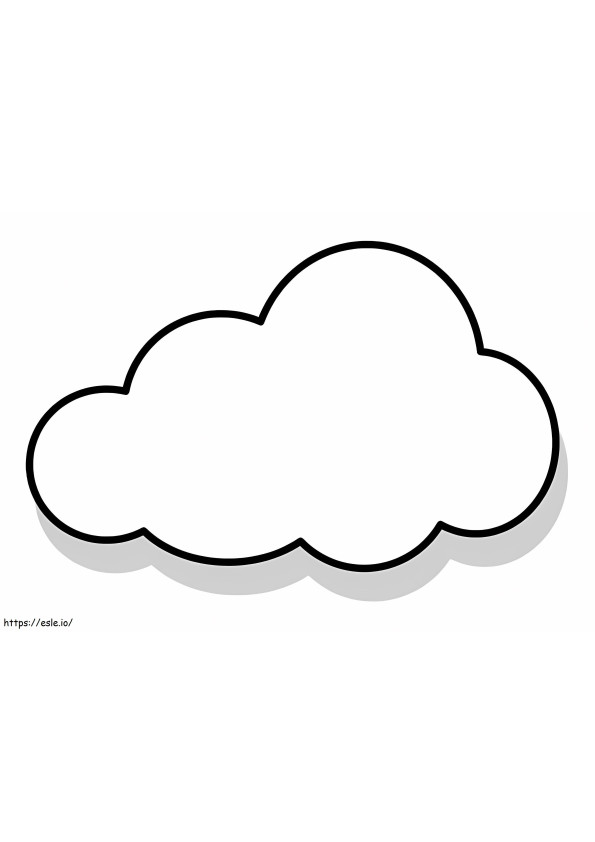 Grundlegende Cloud ausmalbilder