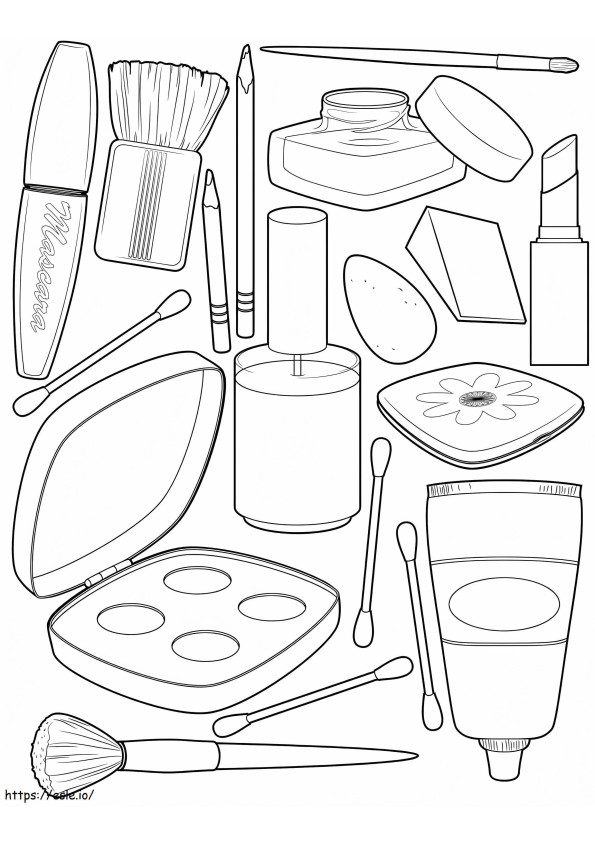 Makeup Kit coloring page