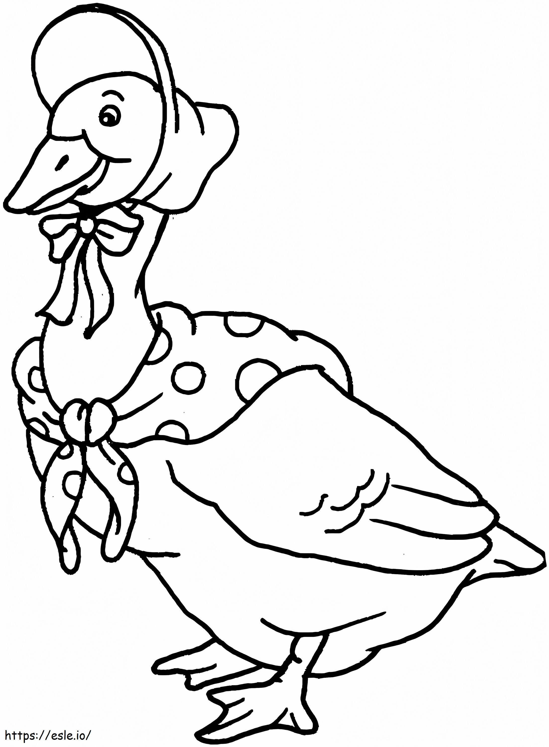 Goose Lady coloring page