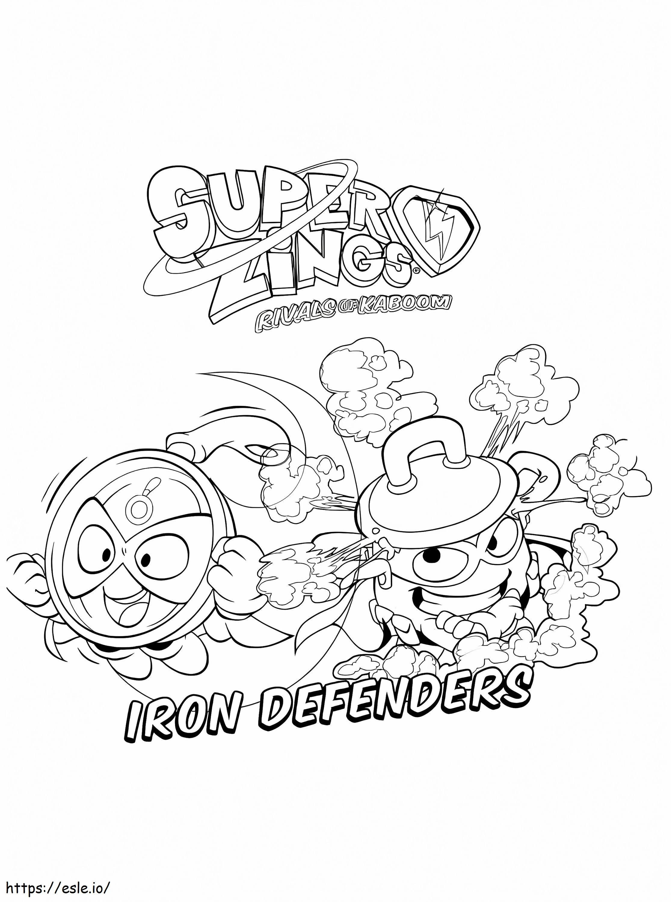 Iron Defenders Superzings de colorat