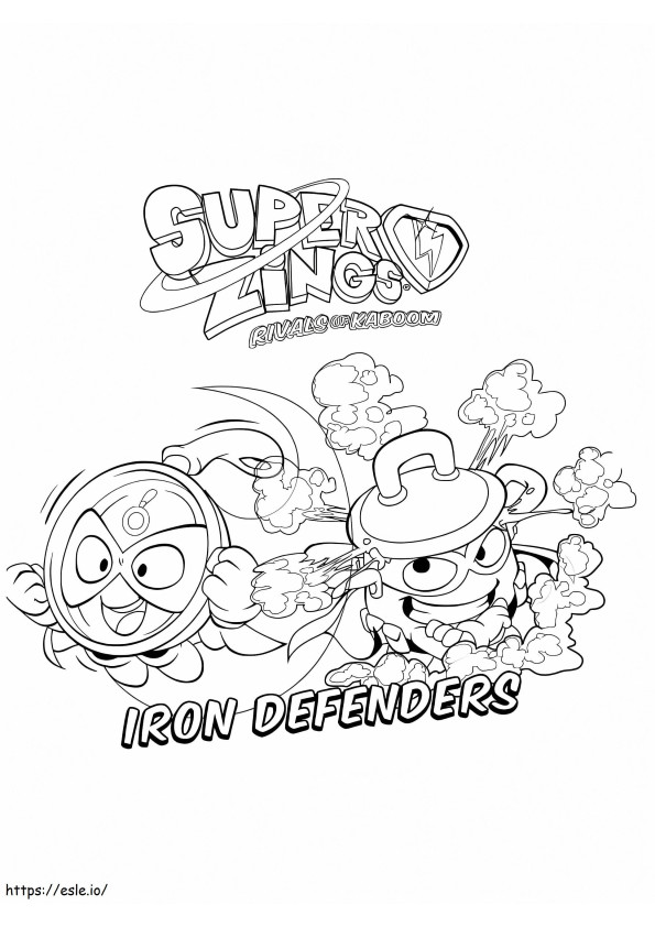 Iron Defenders Superzings coloring page