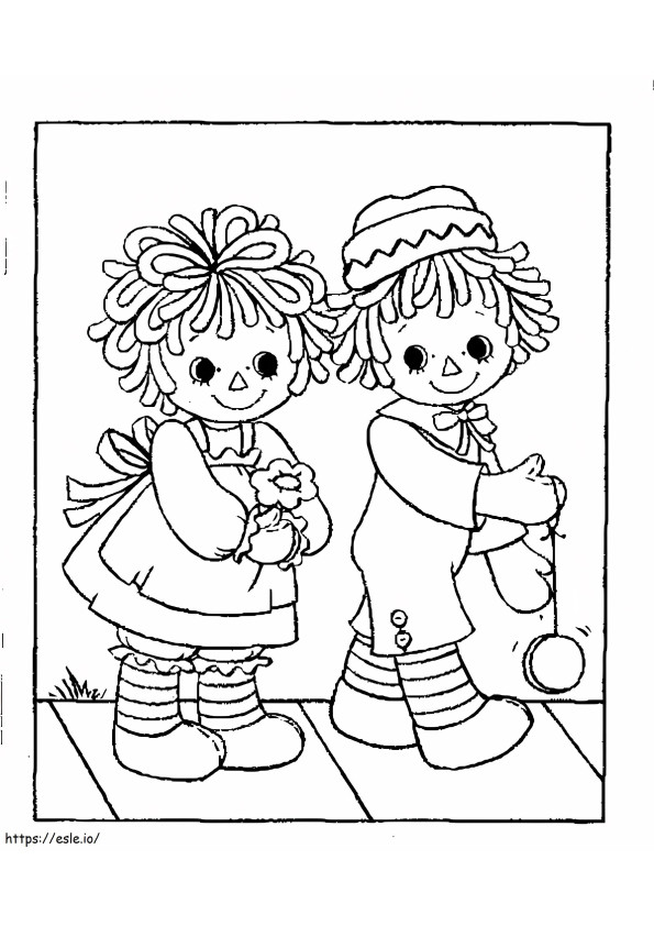 Raggedy Ann And Andy 2 coloring page