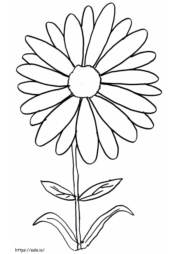 Stunning Daisy coloring page