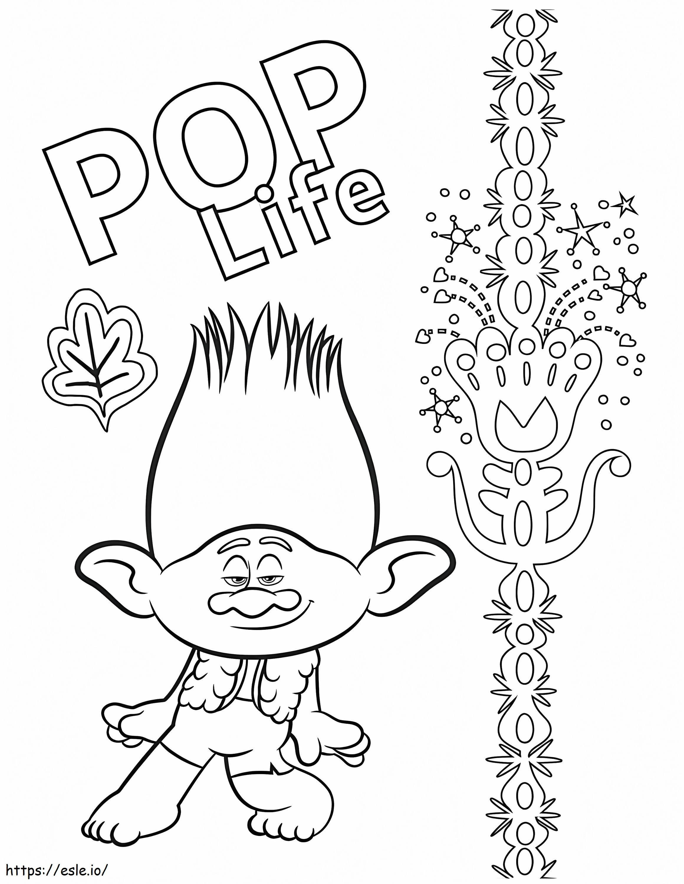POP Life coloring page