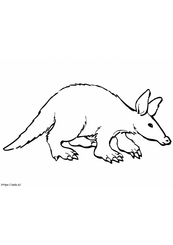 Coloriage Aardvark à imprimer dessin