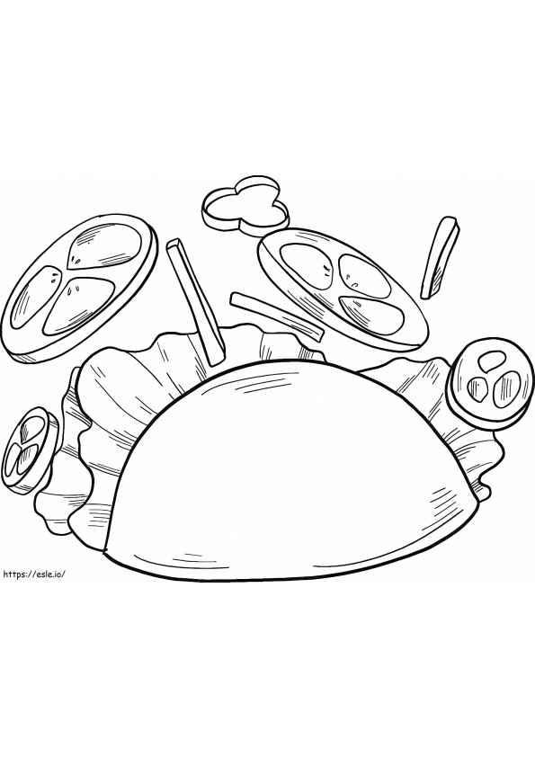 Taco To Print coloring page