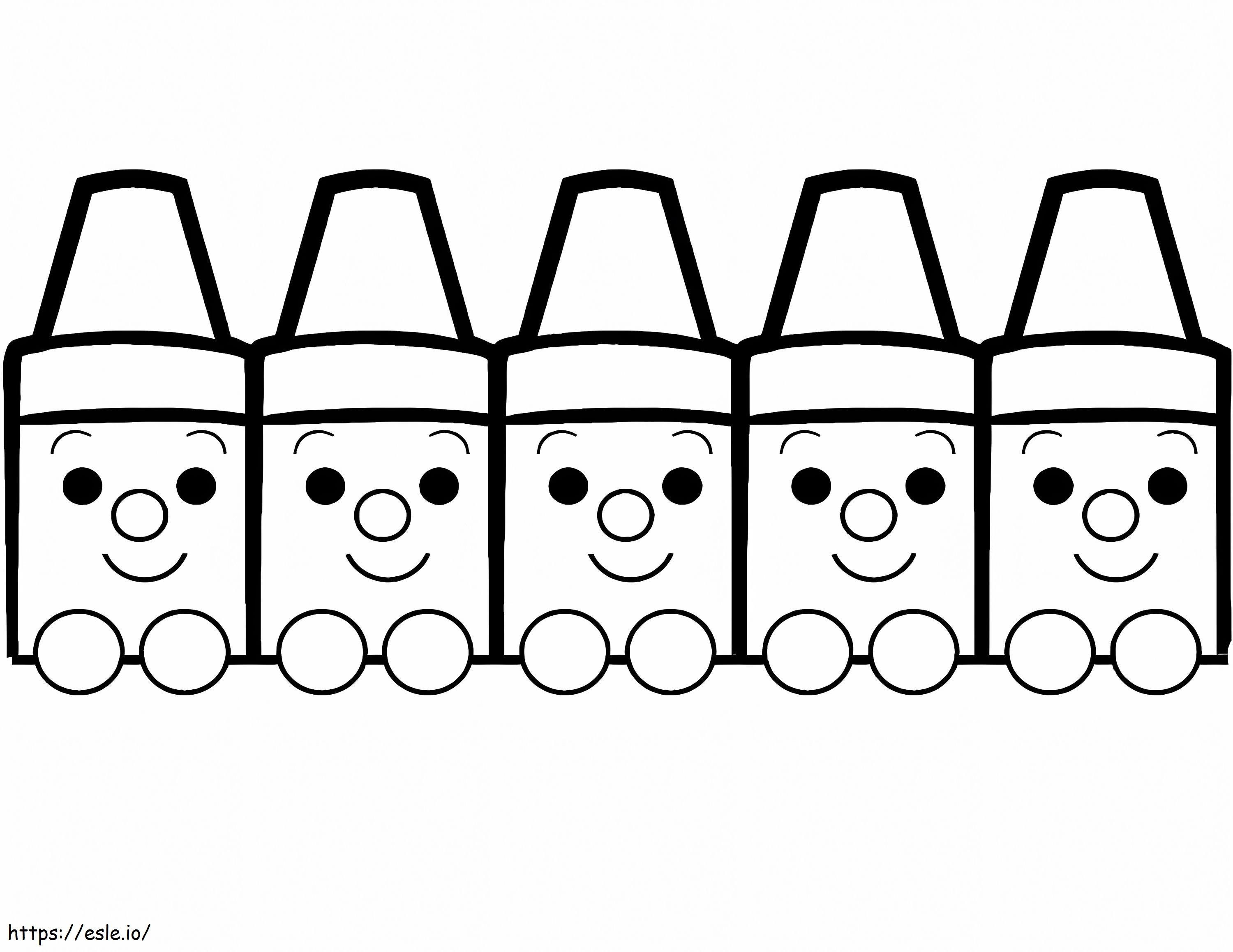 Little Crayons coloring page