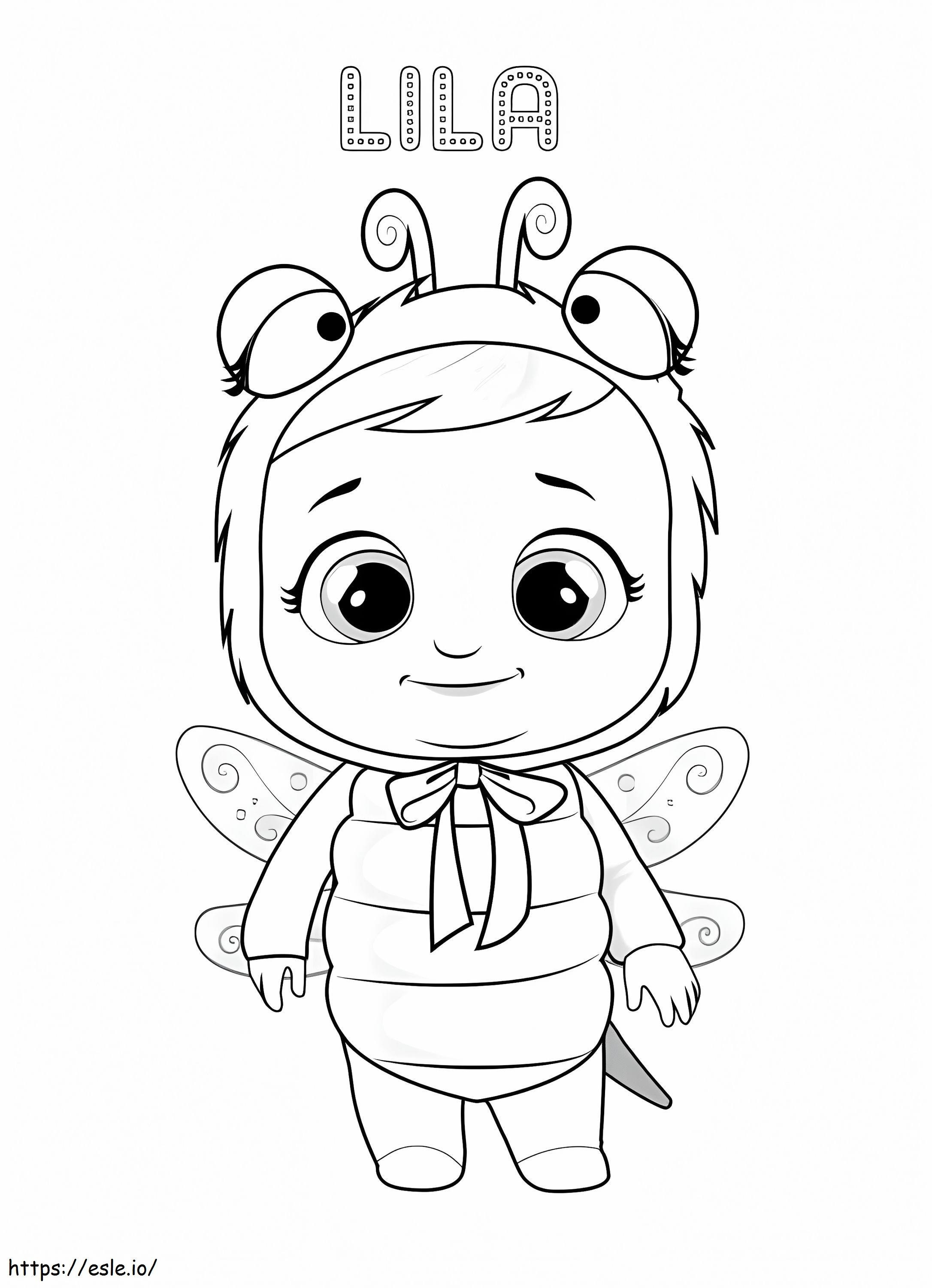Lila Cry Babie coloring page