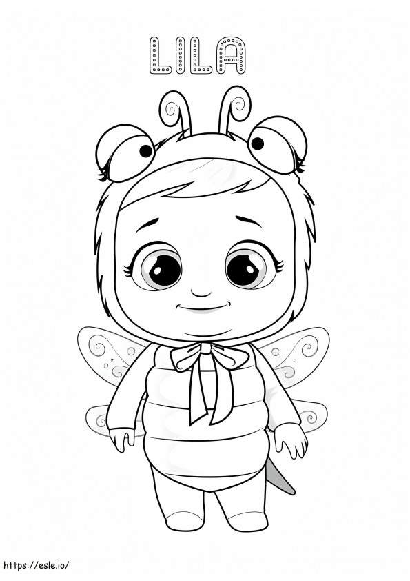 Lila Cry Babie coloring page