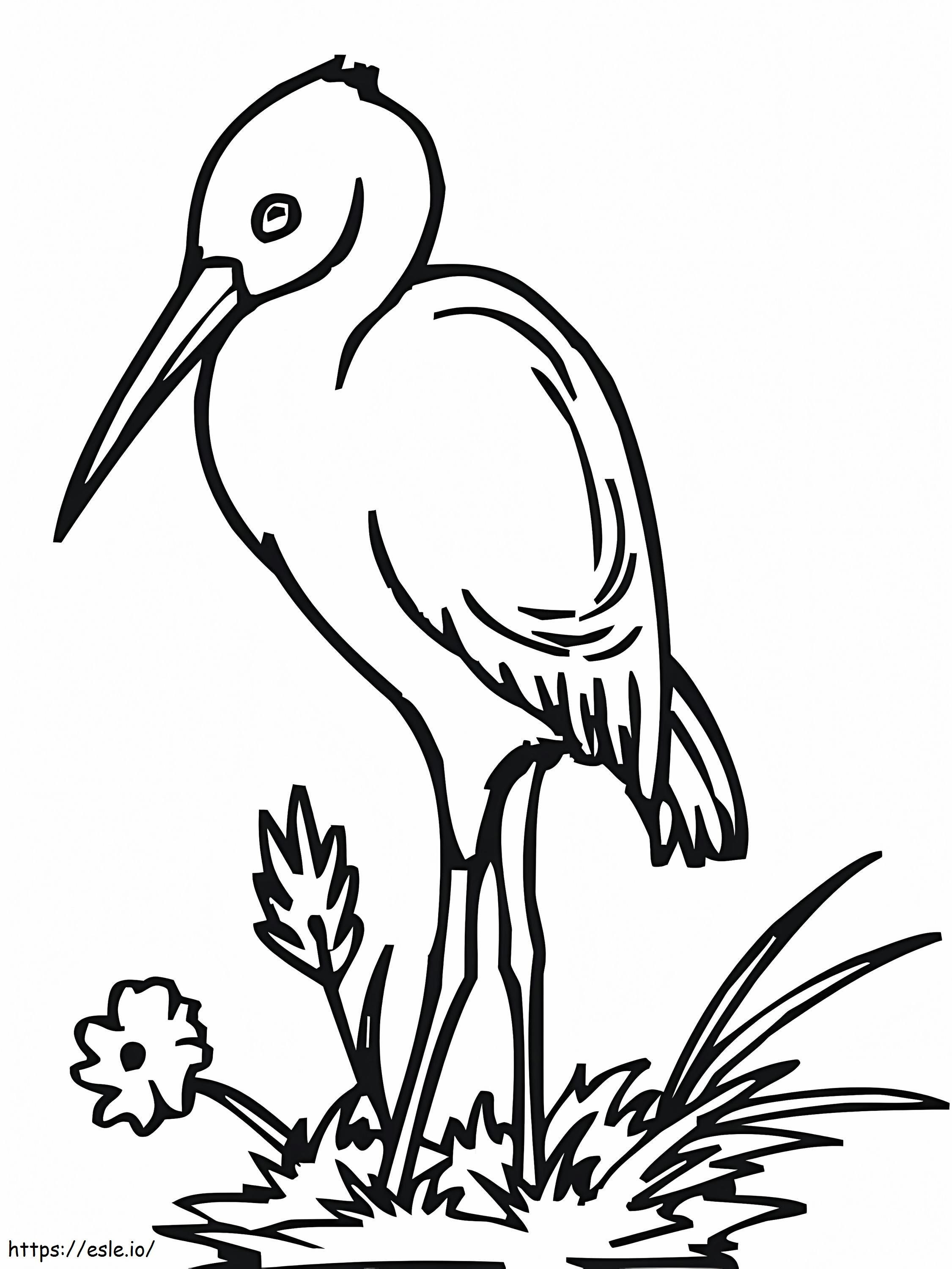 Aranyos gólya kifestő
