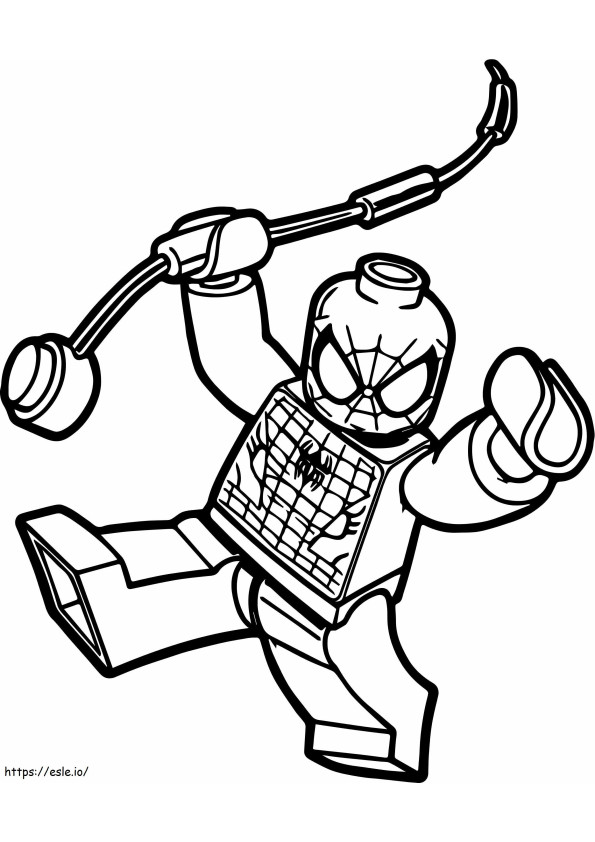 Amazing Lego Spider Man coloring page