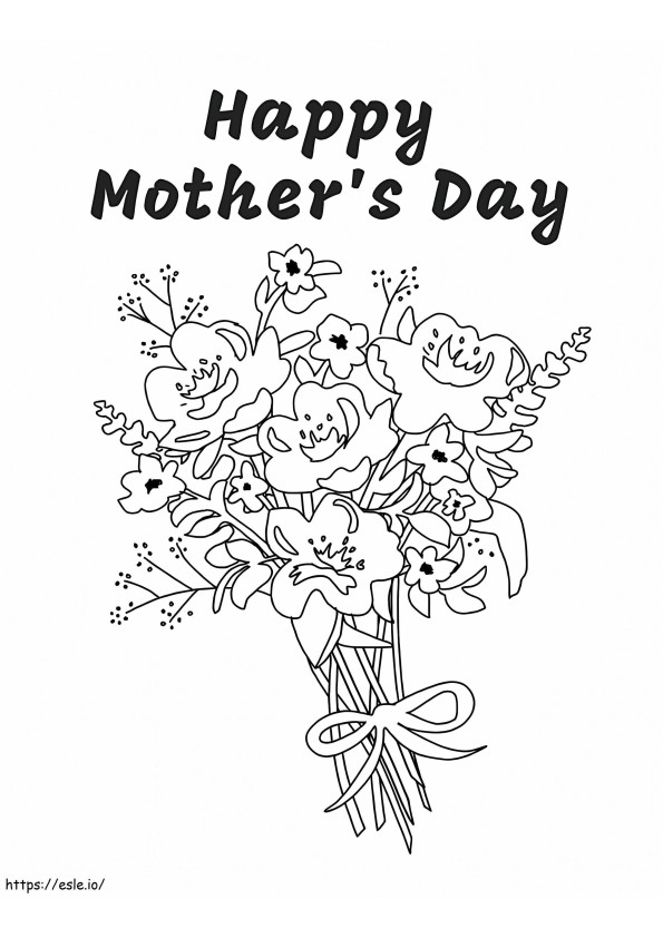 Flowers For Mom 8 coloring page