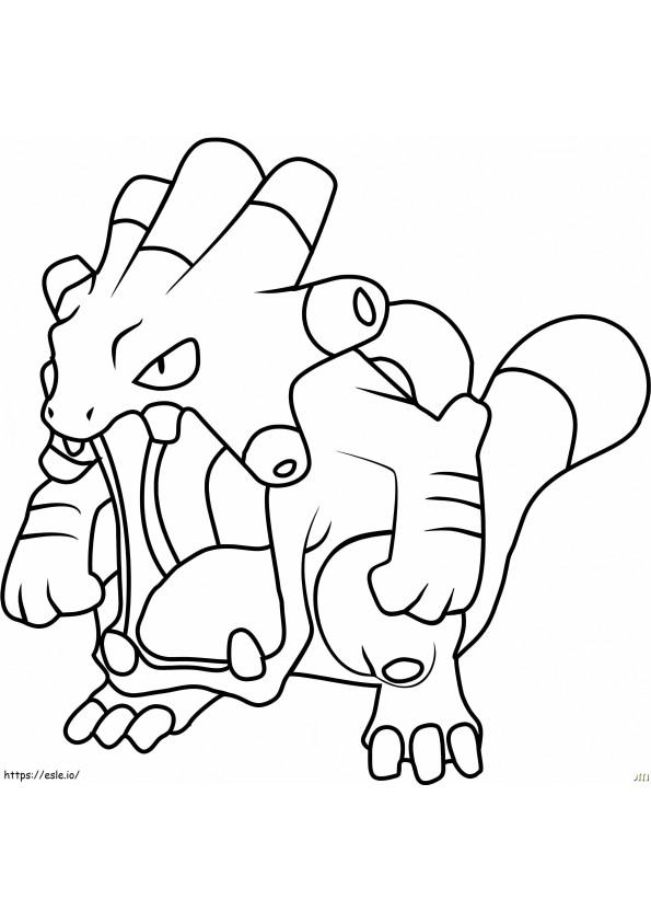 Coloriage Pokémon Exploud Gen 3 à imprimer dessin