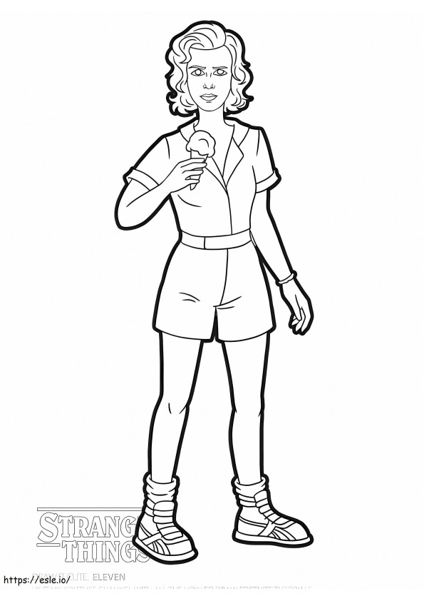 Stranger Things 1 754X1024 coloring page