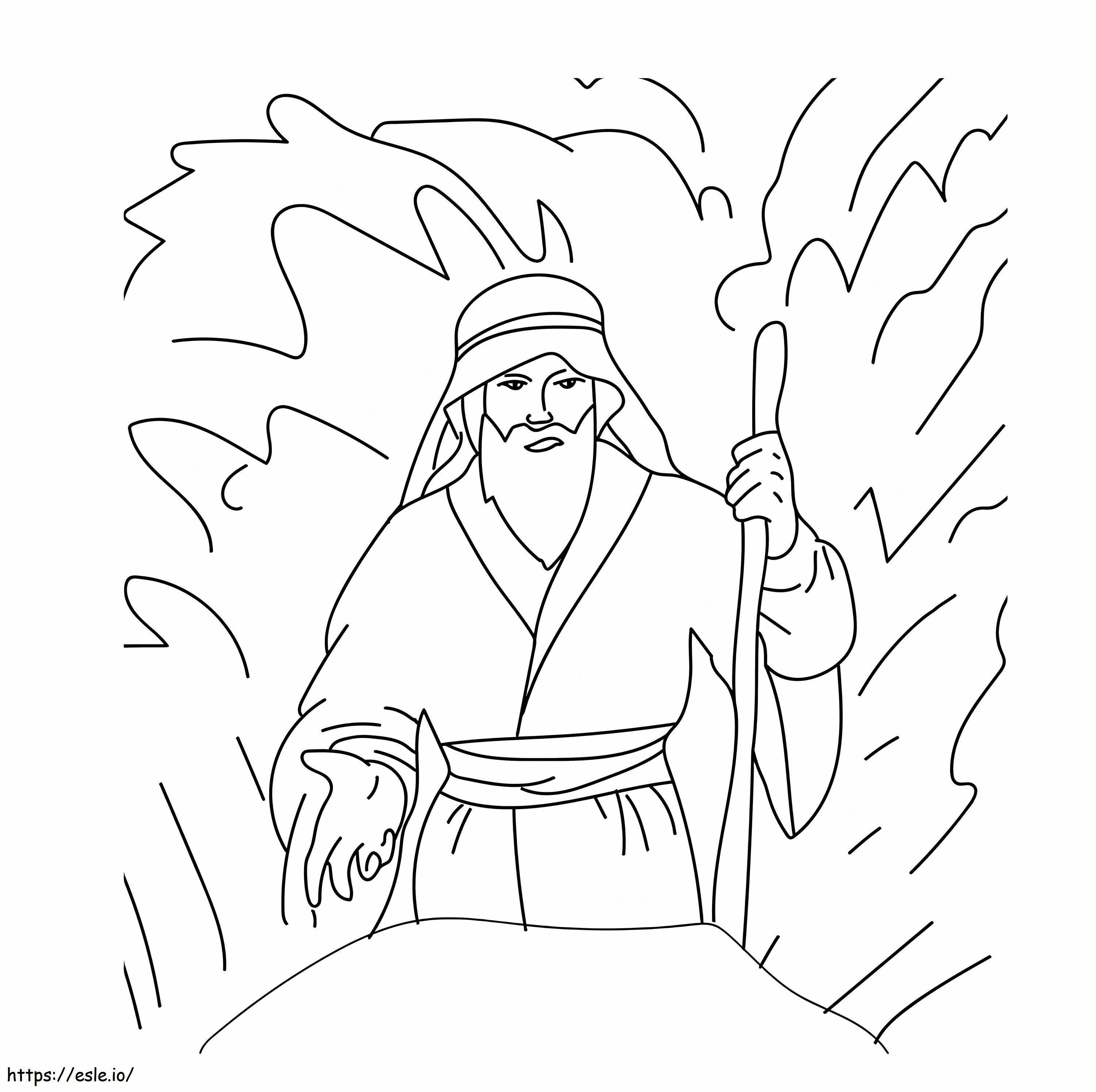Moses Malseite ausmalbilder