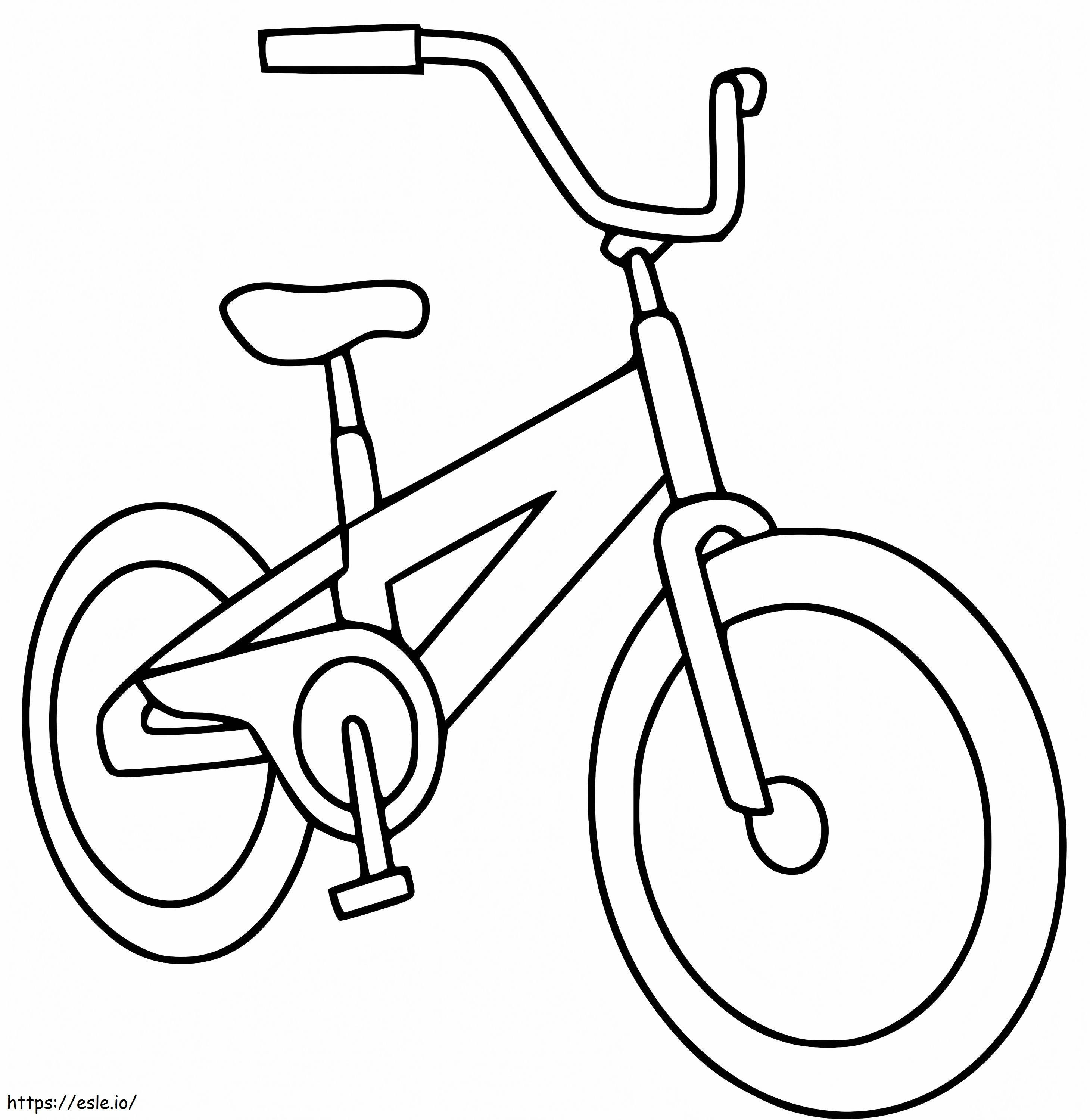 Bicicletta molto facile da colorare