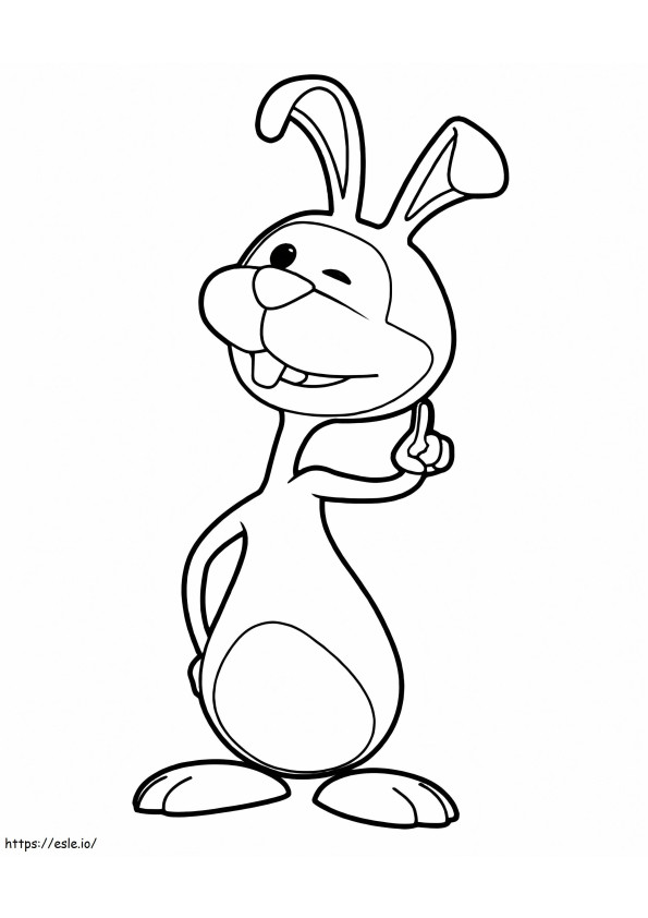 Rabbit From Uki coloring page