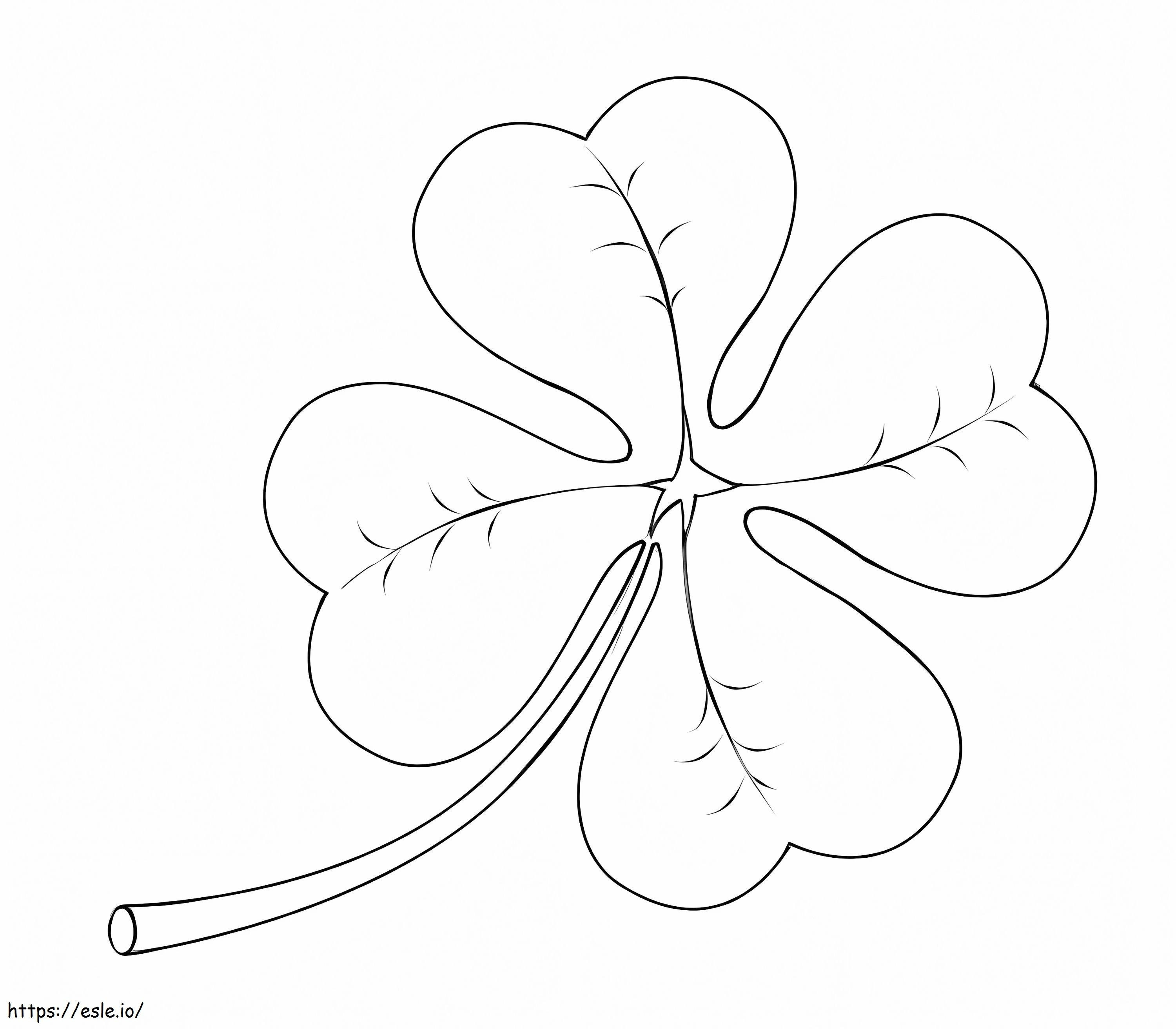 Four Leaf Clover 12 coloring page
