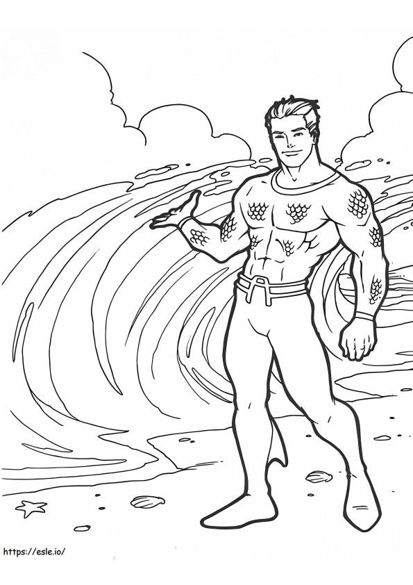 Coloriage Aquaman 13 à imprimer dessin