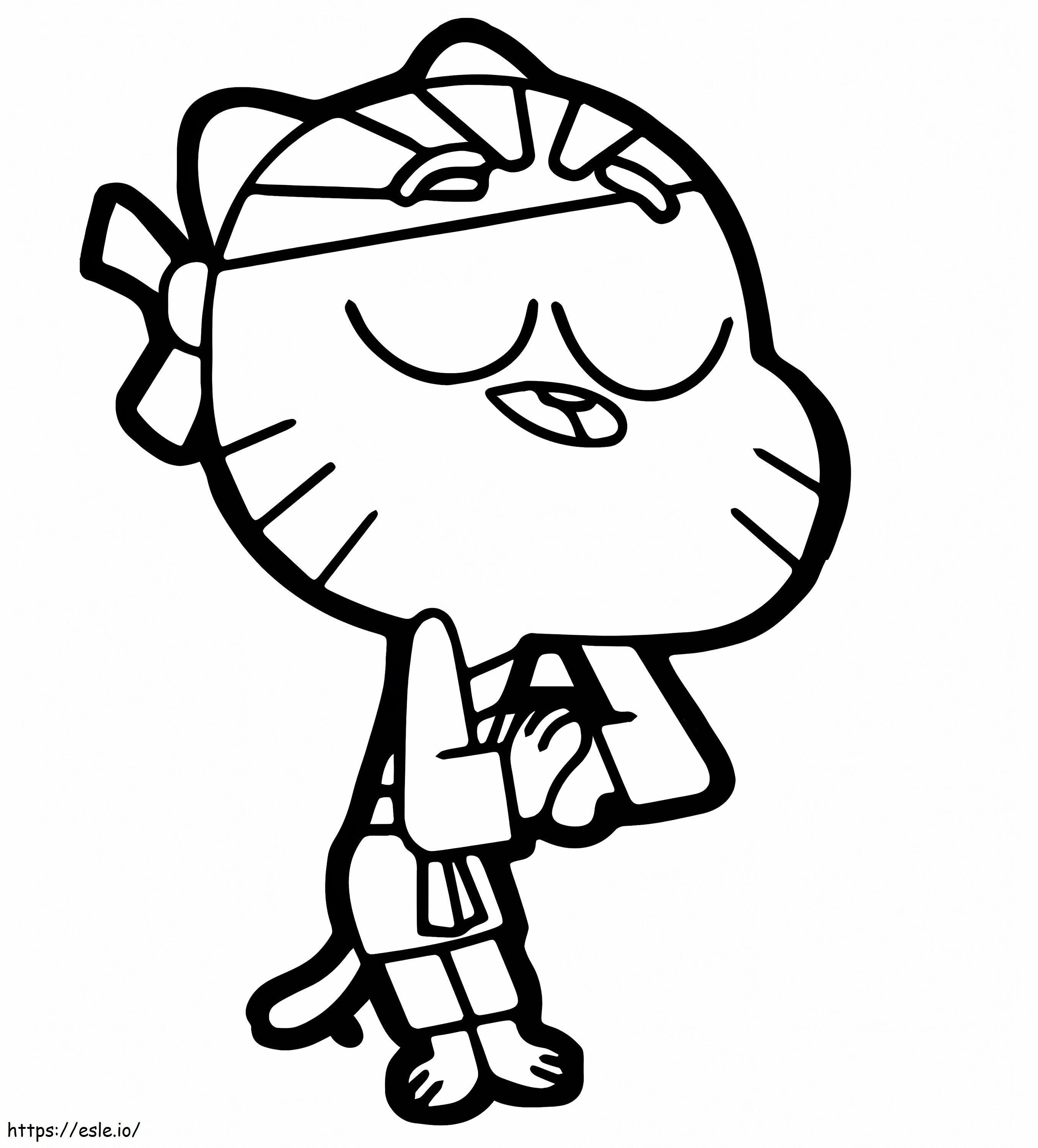 1570525210 Karate Bow Gumball coloring page