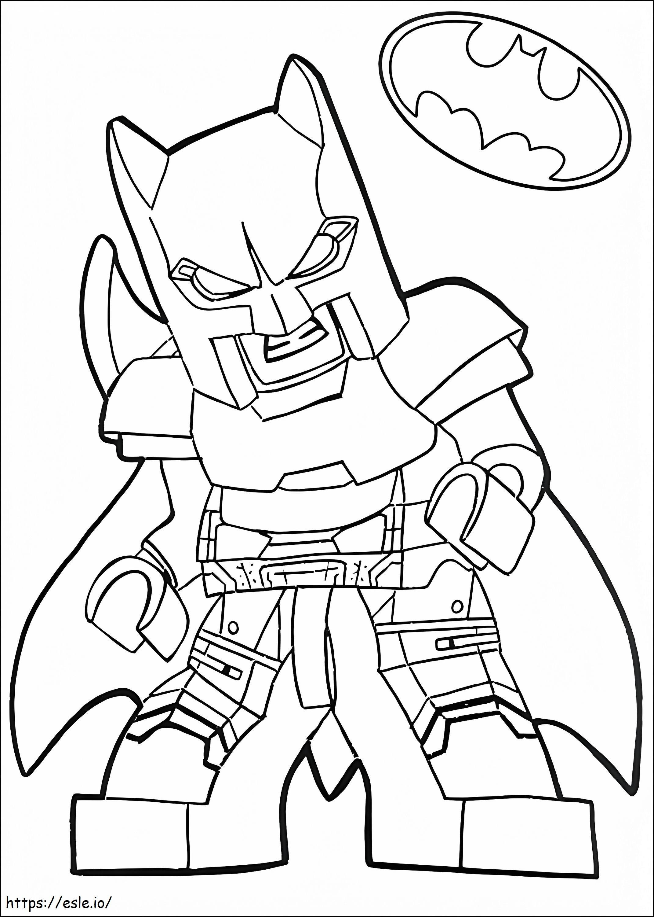 Angry Lego Batman coloring page
