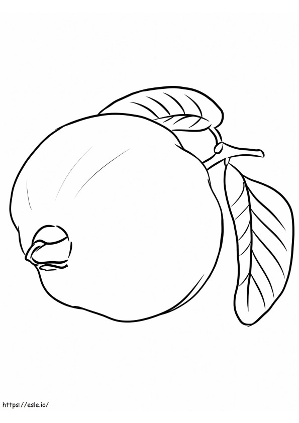 A Guava coloring page