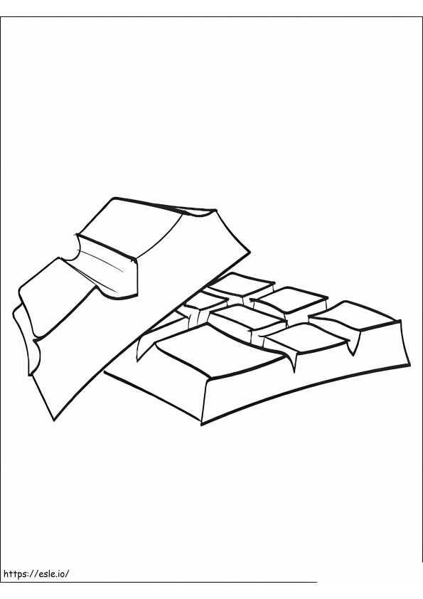 Two Chocolate Bar Drawing coloring page