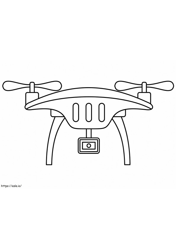 Coloriage Drone imprimable à imprimer dessin